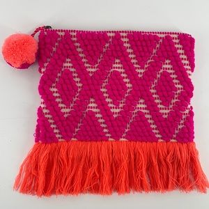 Mud Pie Zippered Clutch Like New!